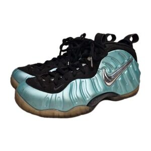 Nike Air Foamposite Pro Island Green Sneakers Size Men‎ 7 Women 8.5  624041-303